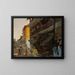 Rue de Mumbai, du voyage en Inde - Jan Cybis — gerahmtes Bild an der Wand