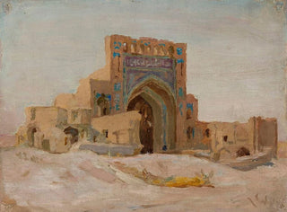 Jan Cigliski - Old Persian mosque From the journey to Turkestan.webp