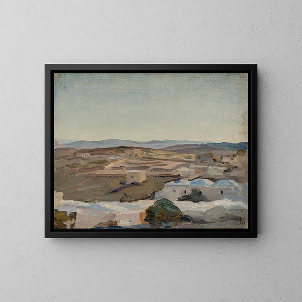 Ramallah in der Nähe von Jerusalem. Von der Reise nach Palästina - Jan Cybis — gerahmtes Bild an der Wand