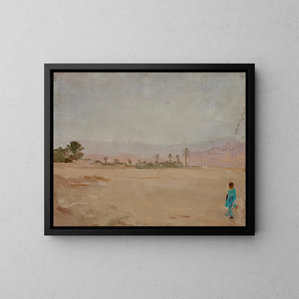 Wüste Sahara - Jan Cybis — gerahmtes Bild an der Wand