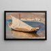 Segelboot in Yalta, von der Reise nach Krim - Jan Cybis — gerahmtes Bild an der Wand