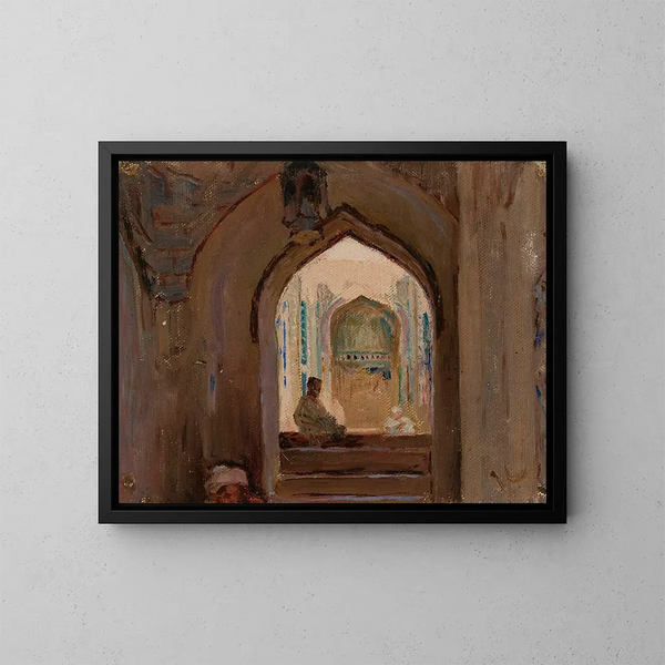 Samarkand, vom Reise nach Turkestan - Jan Cybis — gerahmtes Bild an der Wand