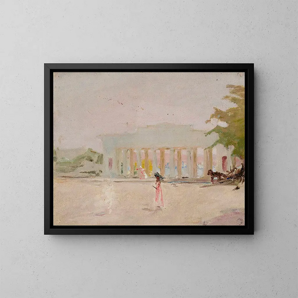 Quai des Comtes de Sébastopol, von der Straße nach Turkestan - Jan Cybis — gerahmtes Bild an der Wand