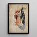Studie einer Blume - Jan Cybis — gerahmtes Bild an der Wand