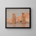 Zwei Statuen der Reise nach Ägypten - Jan Cybis — gerahmtes Bild an der Wand