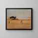 Vue des pyramides au crépuscule depuis le voyage en Égypte - Jan Cybis — gerahmtes Bild an der Wand