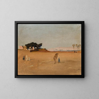 Jan Cigliski - View of the pyramids in the evening From the journey to Egypt.webp