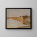 Wasserlandschaft der Reise nach Indien - Jan Cybis — gerahmtes Bild an der Wand