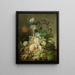 Stillleben mit Blumen und Früchten - Jan Evert Morel — gerahmtes Bild an der Wand
