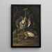 Natur stillleben mit Wachteln und einer Perlhuhn - Jan Fyt — gerahmtes Bild an der Wand