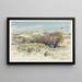 Landschaft aus Dünen zwischen Bloemendaal und IJmuiden - Jan Hoynck van Papendrecht — gerahmtes Bild an der Wand