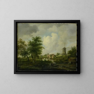 Jan Hulswit - De vervallen wal te Amsterdam met de Weteringpoort gezien over de Buitensingel.webp