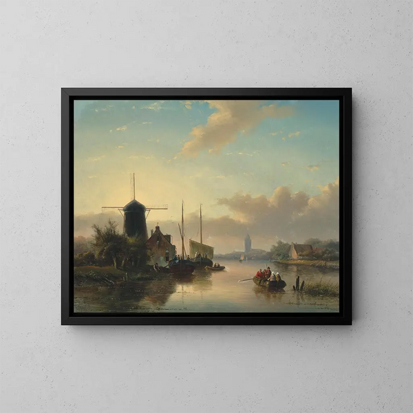 Sommerlandschaft - Jan Jacob Coenraad Spohler — gerahmtes Bild an der Wand
