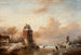 Winterlandschaft mit Windmühlen und Schlittschuhläufern - Jan Jacob Coenraad Spohler — Ansicht des Kunstwerks