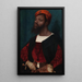 Portrait eines afrikanischen Mannes - Jan Jansz Mostaert — gerahmtes Bild an der Wand