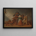 Bauernessen-Gemälde - Jan Jansz van Buesem — gerahmtes Bild an der Wand