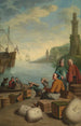 Ansicht eines orientalischen Hafens - Jan Josef Horemans der Jüngere — Ansicht des Kunstwerks