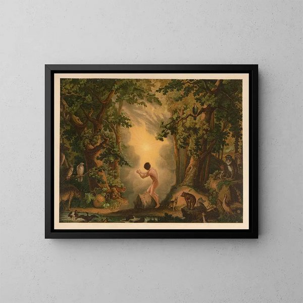 Bibel vergoldet der Klassiker - Jan Ladislaw Skora — gerahmtes Bild an der Wand
