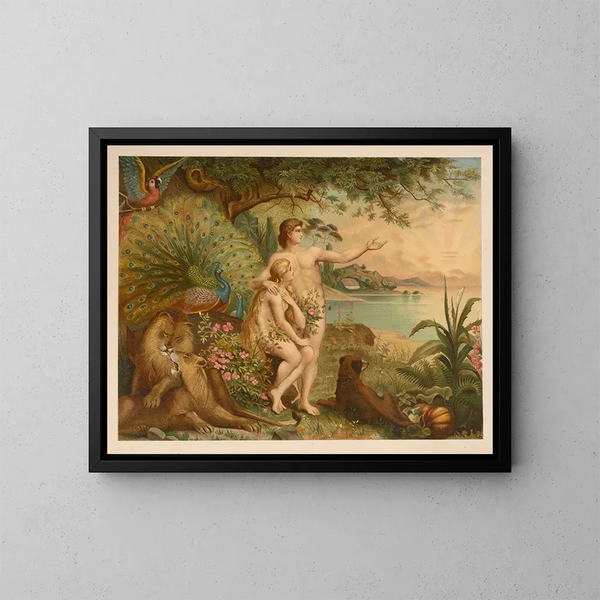 Bibel vergoldet der Klassiker - Jan Ladislaw Skora — gerahmtes Bild an der Wand