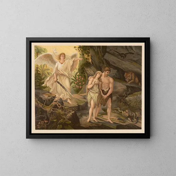 Bibel vergoldet der Klassiker - Jan Ladislaw Skora — gerahmtes Bild an der Wand