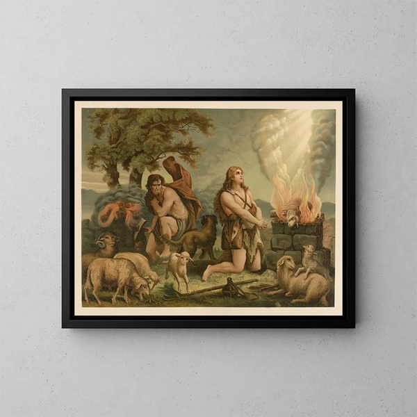Bibel vergoldet der Klassiker - Jan Ladislaw Skora — gerahmtes Bild an der Wand