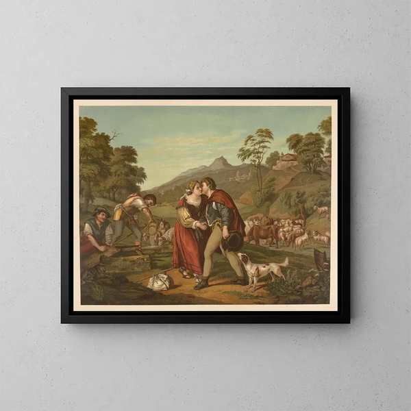 Bibel vergoldet der Klassiker - Jan Ladislaw Skora — gerahmtes Bild an der Wand