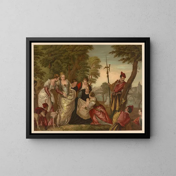 Bibel vergoldet der Klassiker - Jan Ladislaw Skora — gerahmtes Bild an der Wand