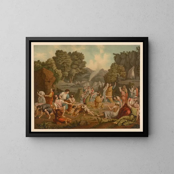 Bibel goldene der Klassiker Pl037 - Jan Ladislaw Skora — gerahmtes Bild an der Wand