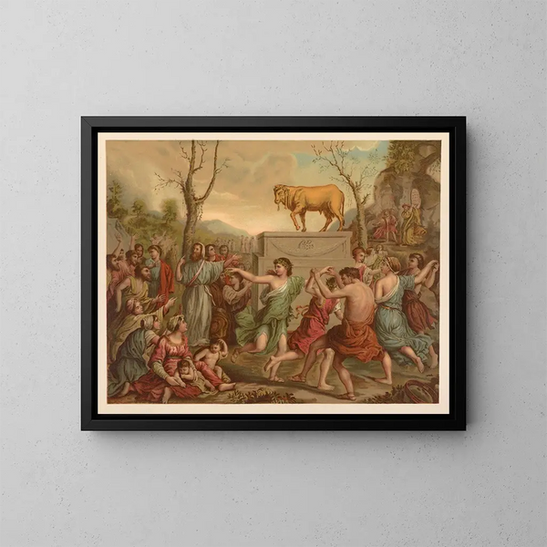 Bibel vergoldet der Klassiker - Jan Ladislaw Skora — gerahmtes Bild an der Wand