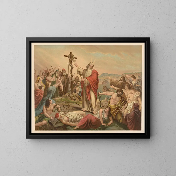 Bibel vergoldet der Klassiker - Jan Ladislaw Skora — gerahmtes Bild an der Wand