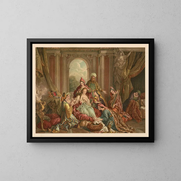 Bibel vergoldet der Klassiker - Jan Ladislaw Skora — gerahmtes Bild an der Wand