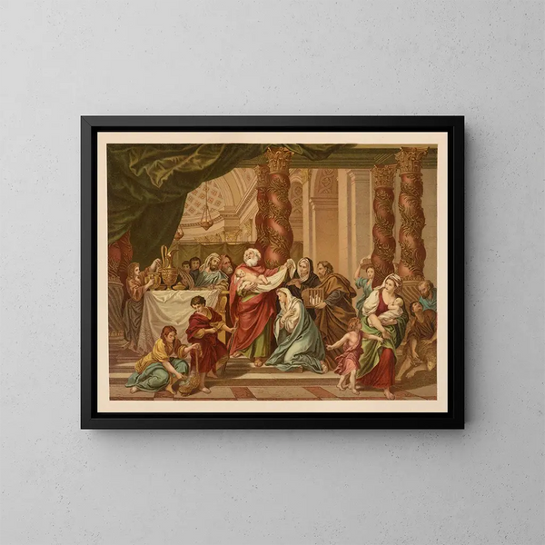 Bibel goldene der Klassiker Pl071 - Jan Ladislaw Skora — gerahmtes Bild an der Wand
