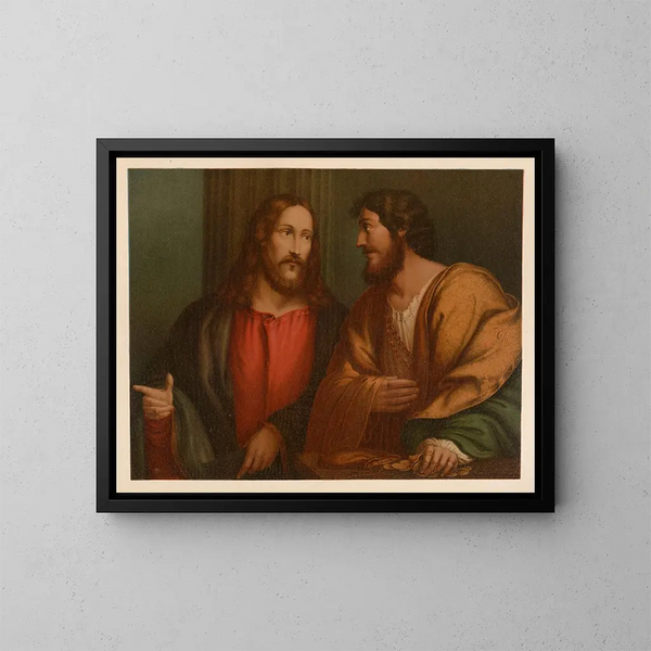 Bibel vergoldet der Klassiker - Jan Ladislaw Skora — gerahmtes Bild an der Wand
