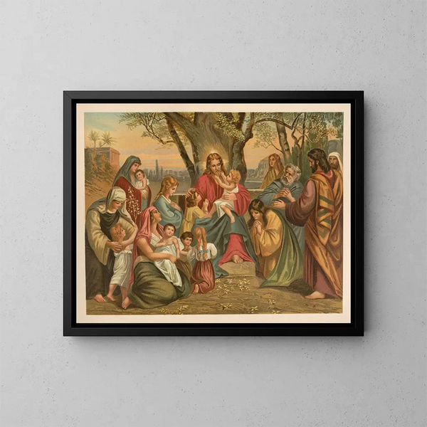Bibel goldene der Klassiker - Jan Ladislaw Skora — gerahmtes Bild an der Wand