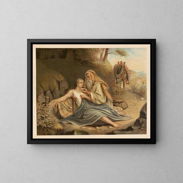 Bibel vergoldet der Klassiker - Jan Ladislaw Skora — gerahmtes Bild an der Wand