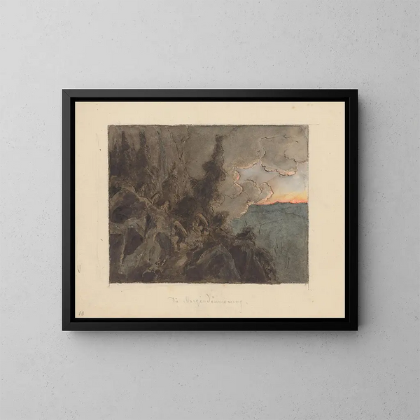 Dämmerung - Jan Nowopack — gerahmtes Bild an der Wand