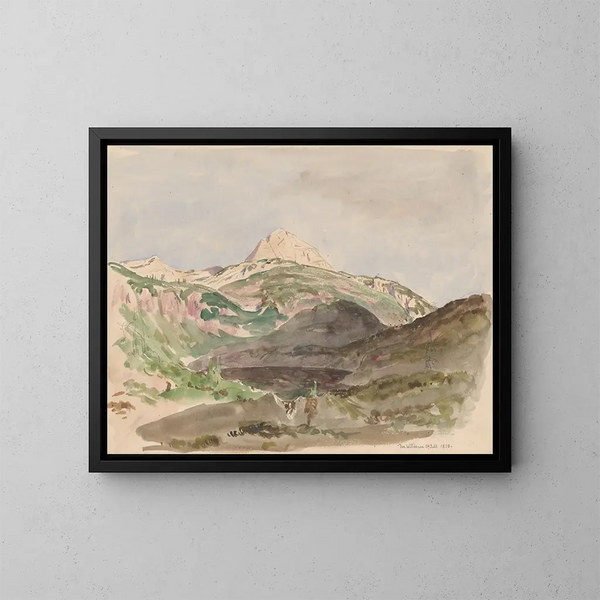 Ansicht des Wildesees - Jan Nowopack — gerahmtes Bild an der Wand