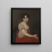 Portrait der Ehefrau des Generals Mme Dziekoska - Jan Peifer — gerahmtes Bild an der Wand