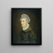 Portrait von Maria Petronella Mann, Ehefrau von Heinrich Gottfried Theodor Crone - Jan Philip Simon — gerahmtes Bild an der Wand