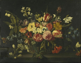 Jan Philips van Thielen - Still life of flowers in a basket.webp