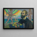 Selbstporträt mit einem Obstkorb vor Meereshintergrund - Jan Rembowski — gerahmtes Bild an der Wand