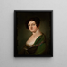 Portrait von Aniela Nowicka geborene Popawska - Jan Rustem — gerahmtes Bild an der Wand