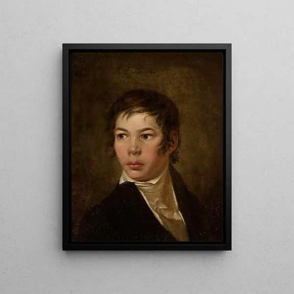 Portrait von Edward Jan Römer 1806-1878 - Jan Rustem — gerahmtes Bild an der Wand