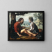 Allegorie der Natur als Mutter der Kunst - Jan Sanders van Hemessen — gerahmtes Bild an der Wand