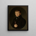 Portrait eines Mannes - Jan Sikorski — gerahmtes Bild an der Wand