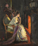 Ein Mädchen in der Ecke des Feuers - Jan Škrámlík — Ansicht des Kunstwerks