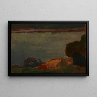 Jan Stanislawski - Evening at the Dnieper River.webp
