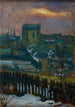 Haus im Winter - Jan Stanisławski — Ansicht des Kunstwerks