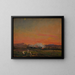 Im Feld, Sonnenuntergang in der Ukraine - Jan Stanisławski — gerahmtes Bild an der Wand