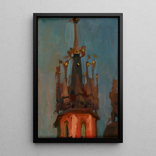 Jan Stanislawski - Spire of the Tower of St Marys Church in Krakow.webp